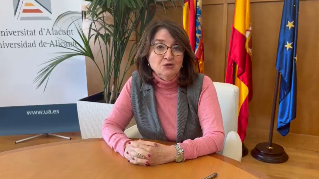 La rectora de la UA, Amparo Navarro.