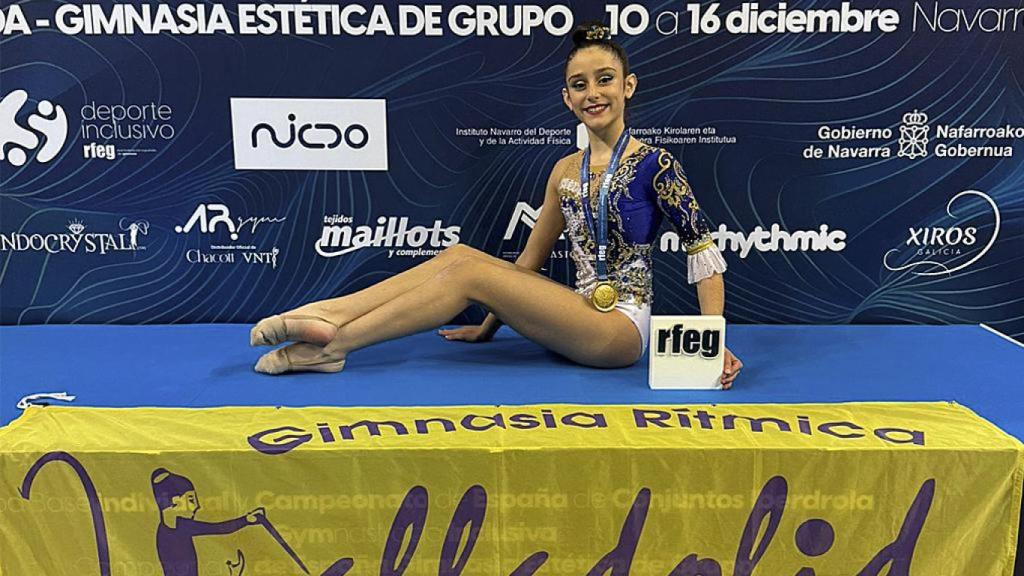 Sara Martín tras proclamarse campeona de España en Pamplona