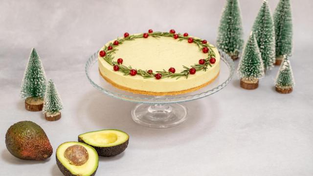 Pastel de aguacate y lima.