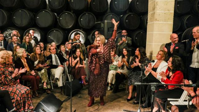 Una zambomba en Bodegas Tradición.