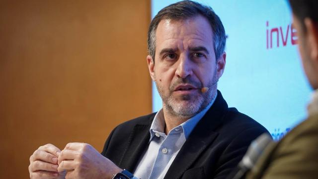 Pablo Gonzalo, responsable de Arte, Cultura y Pensamiento de la Fundación Telefónica, durante su intervención bajo el título