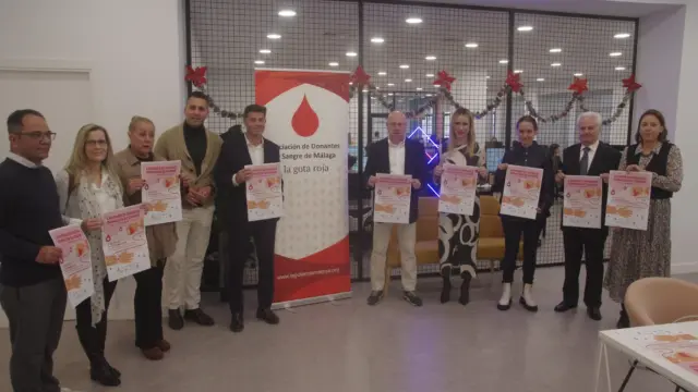 La presentación de la campaña de donación.