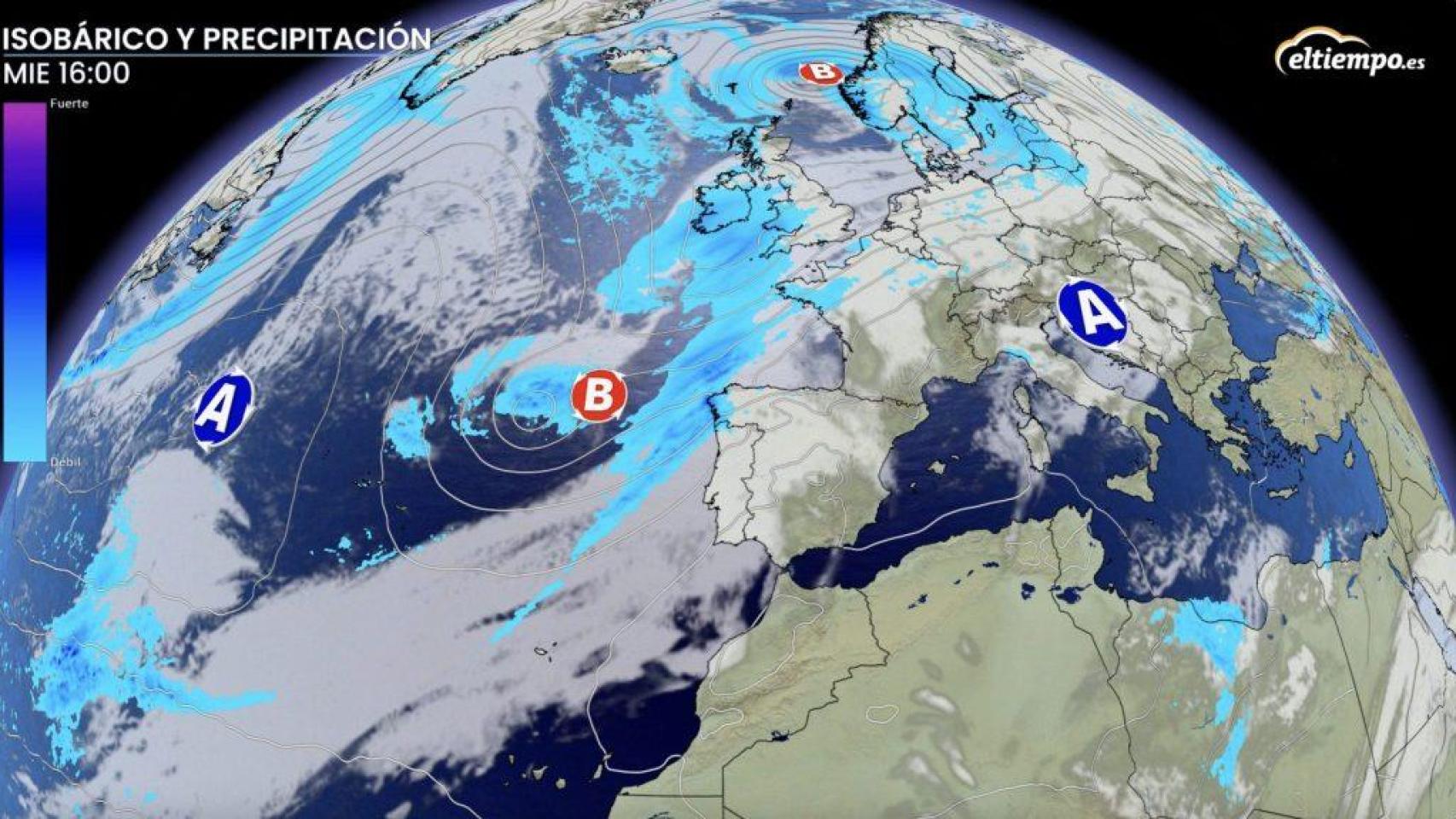 Mapa de precipitaciones