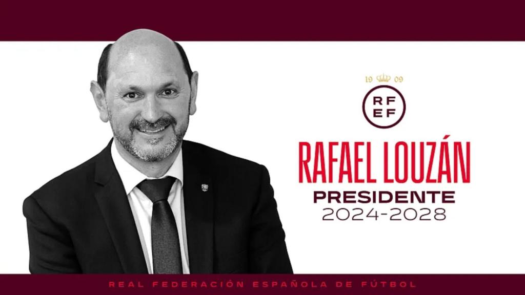 Rafael Louzán, nuevo presidente de la Federación Española de Fútbol por goleada