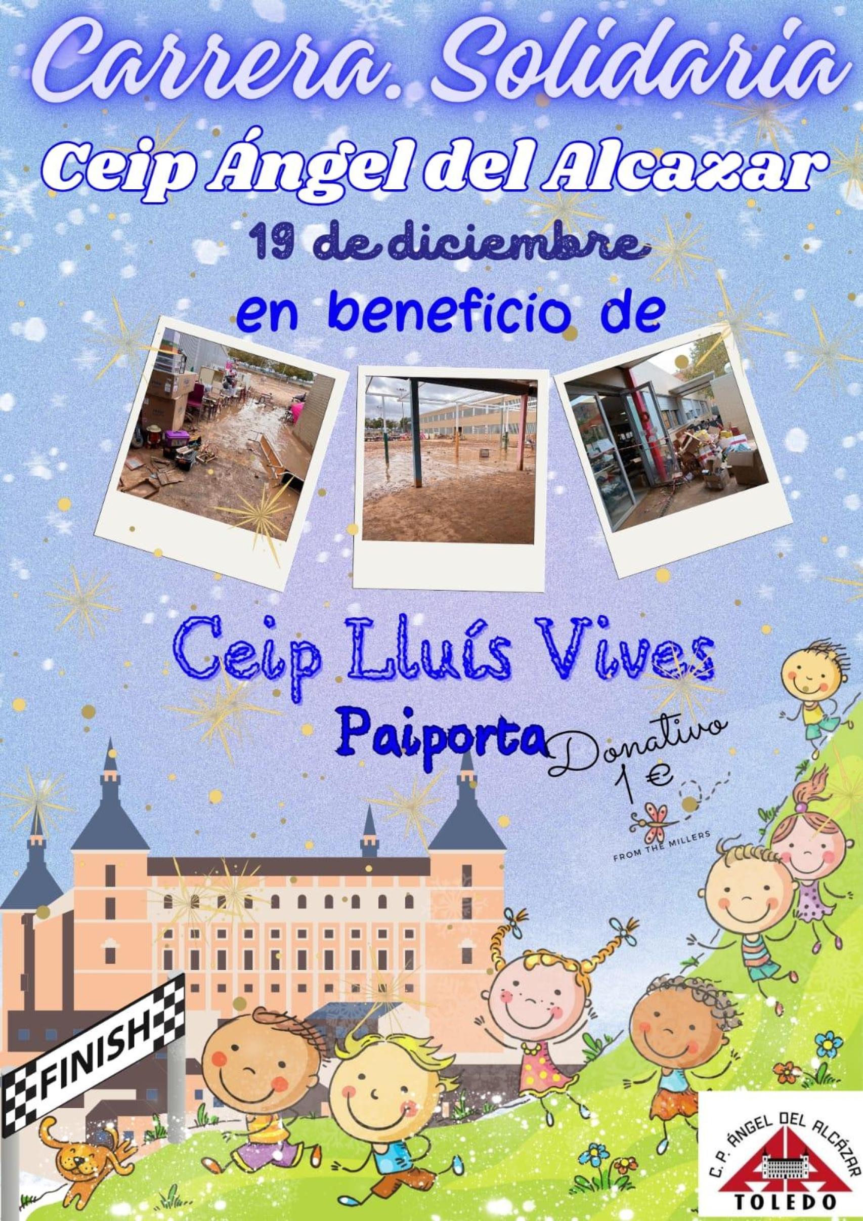 Cartel de la carrera solidaria.