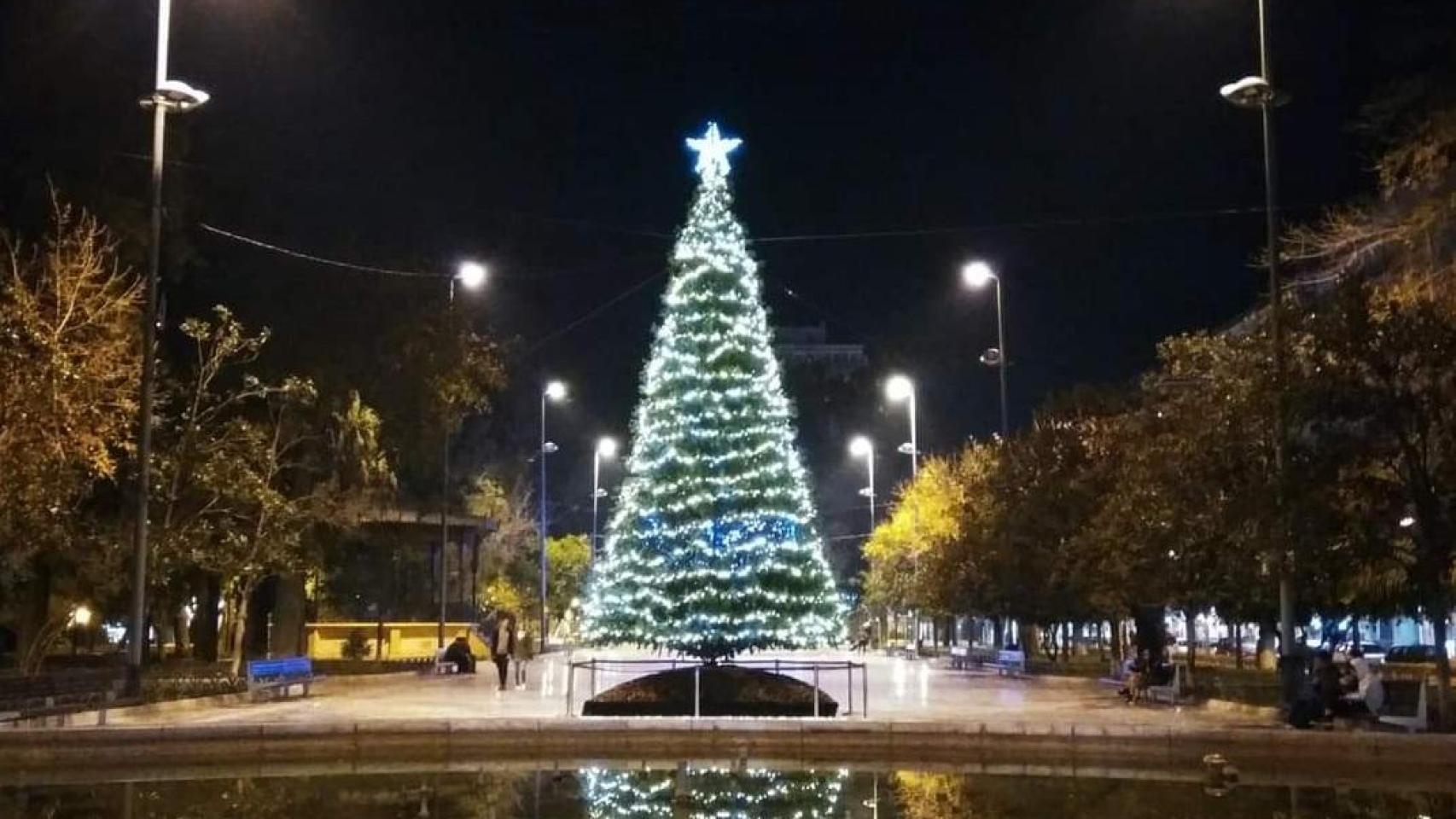 El árbol de Navidad de Orihuela.