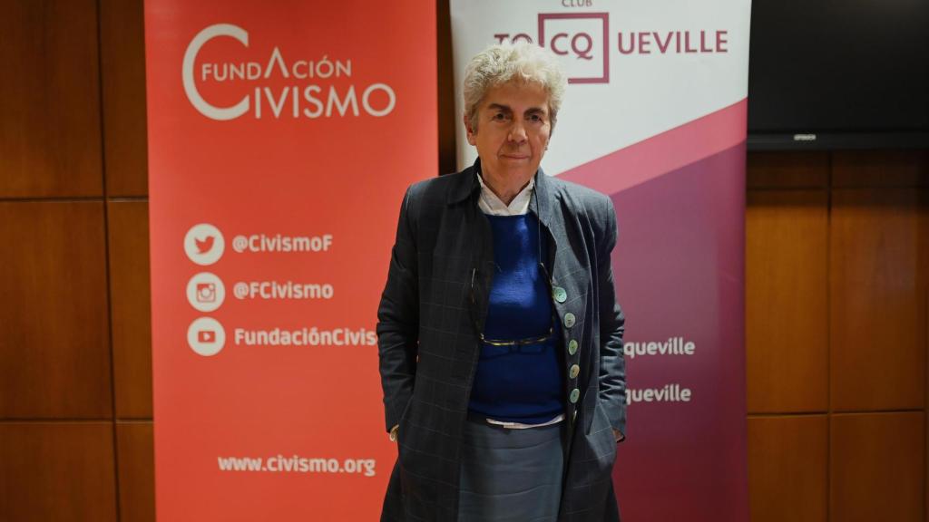 La filósofa francesa Chantal Delsol, el pasado 23 de noviembre en el Club Tocqueville de Barcelona.