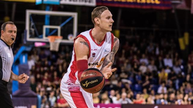 Janis Timma, durante su etapa en Baskonia