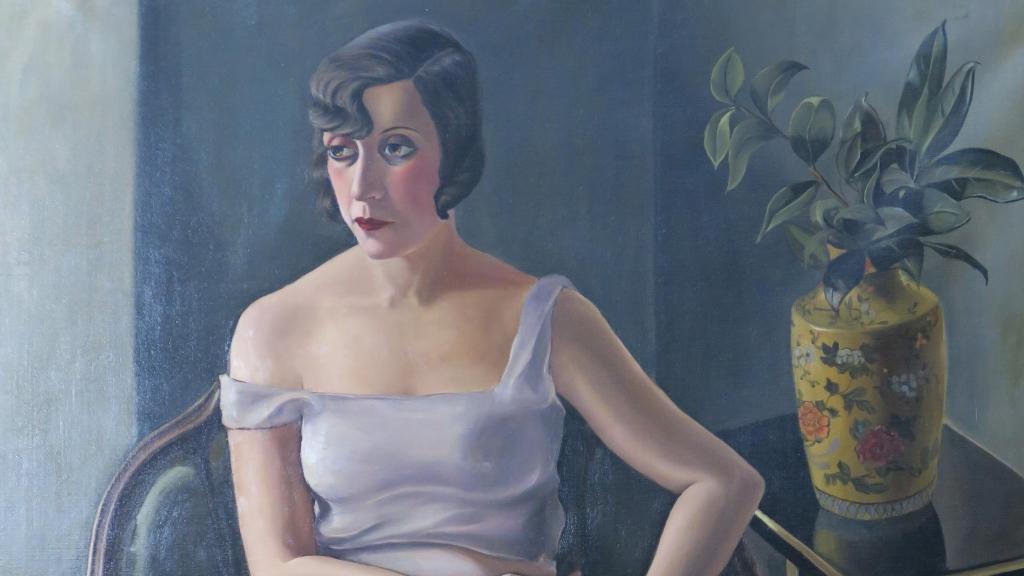 Ángeles Santos: 'La Marquesa de Alquibla' (detalle), 1928. Foto: MNCARS