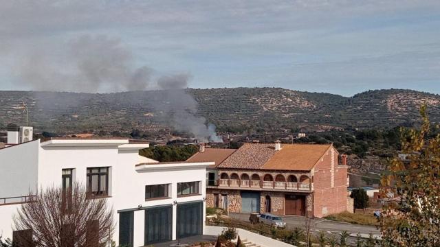 Incendio en Sacedón. Foto: Europa Press.