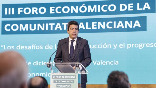 Carlos Mazón, presidente de la Generalitat, en el III Foro Económico de la Comunitat Valenciana.