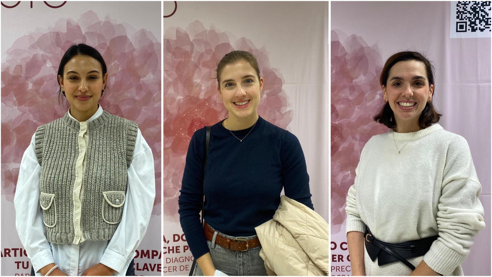 Alicia, Estefanía y Carmen, madres donantes de leche materna de Málaga.