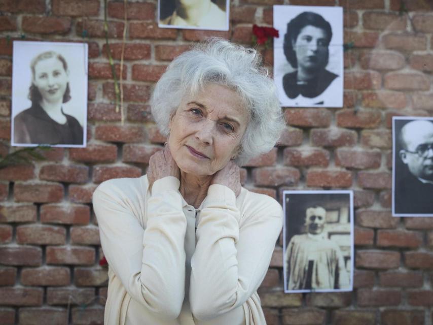 La actriz, durante la presentación de una de sus películas, 'Cartas perdidas'.