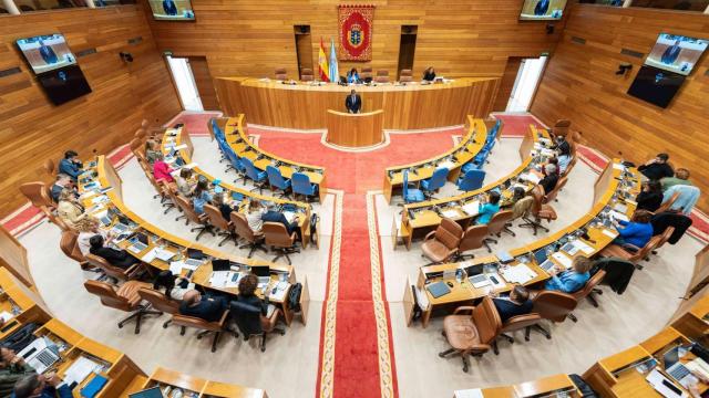 Parlamento de Galicia en la sesión de presupuestos.