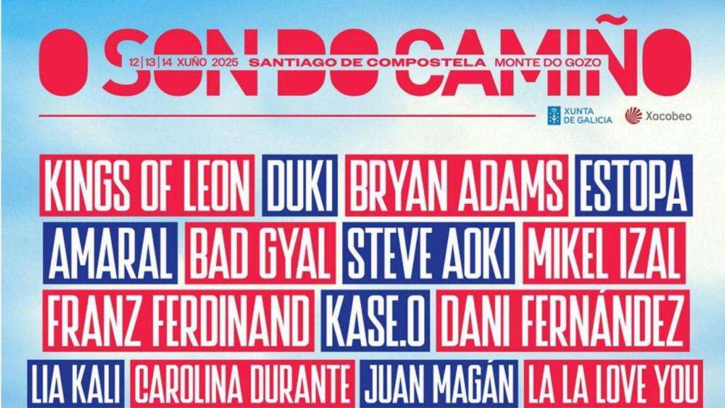 Bad Gyal, Kings of Leon, Estopa y Steve Aoki, entre los confirmados en O Son do Camiño 2025