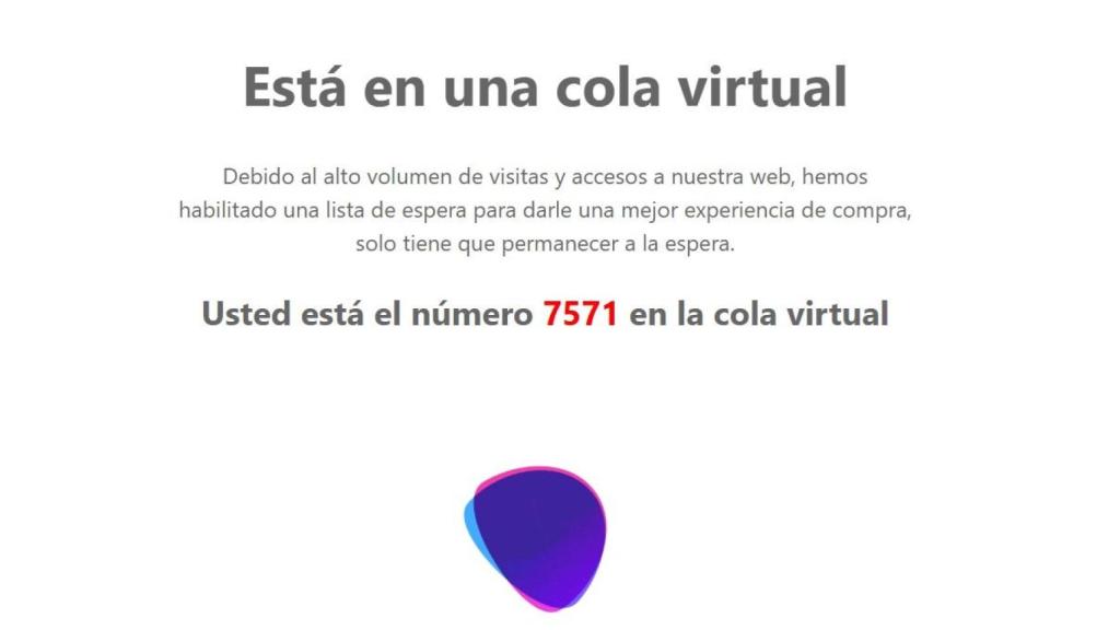 Momento en que la cola virtual para Navigalia superaba las 7.000 personas.