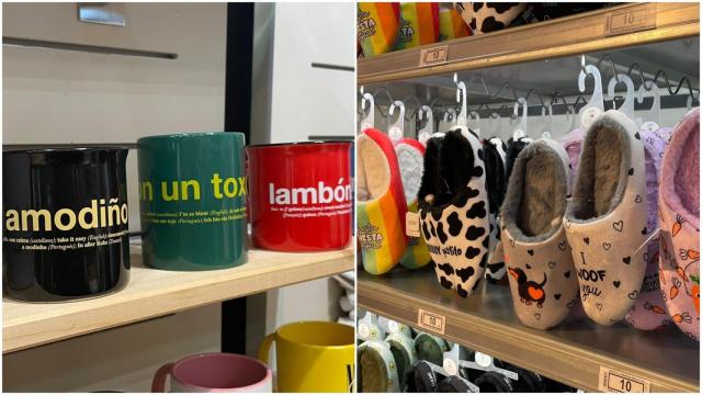 Algunos productos de las tiendas Rei Zentolo y Ale-Hop en Vigo.