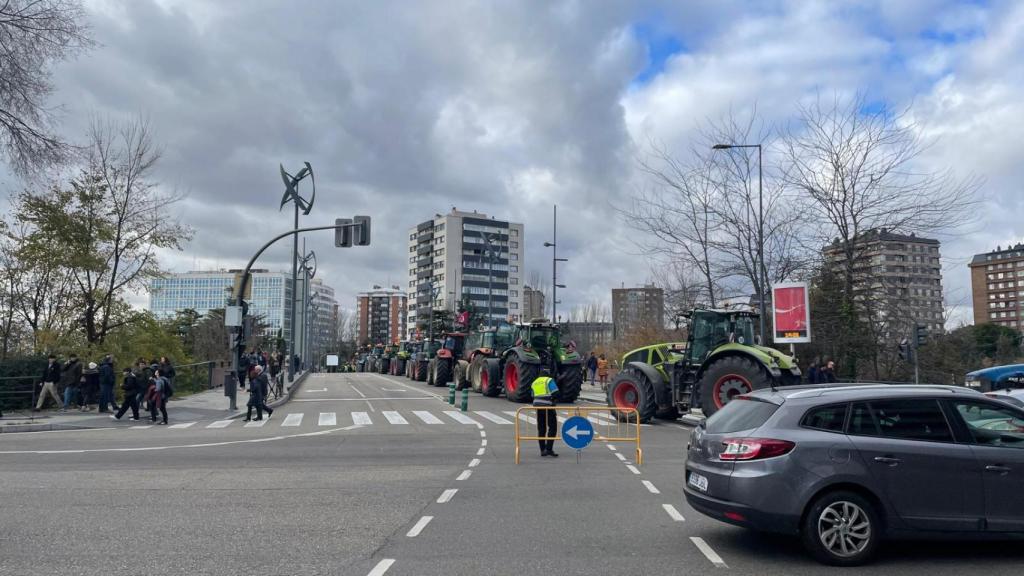 Imagen de una reciente tractorada en Valladolid