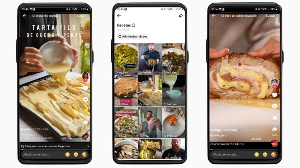 Recetas en TikTok