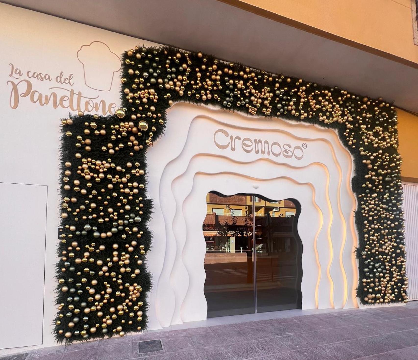 La fachada del nuevo establecimiento de Cremoso - La Casa del Panettone.