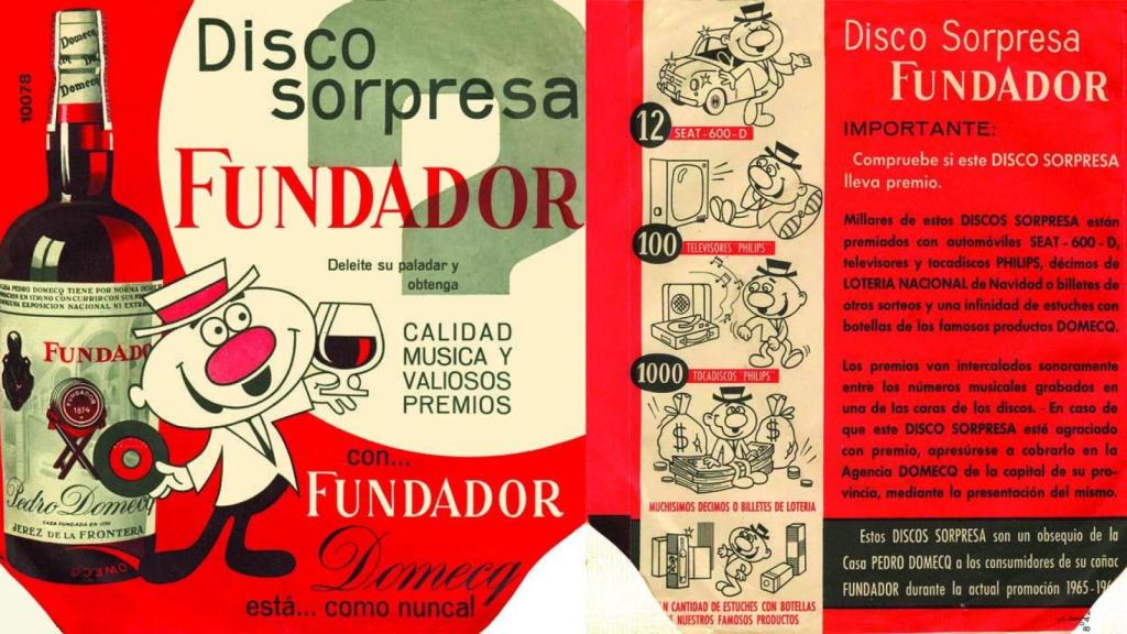 Un antiguo 'disco sorpresa' de Fundador.