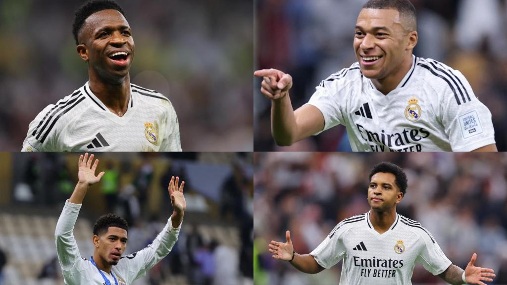 Vinicius, Mbappé, Bellingham y Rodrygo, claves en la victoria del Real Madrid en la Copa Intercontinental.