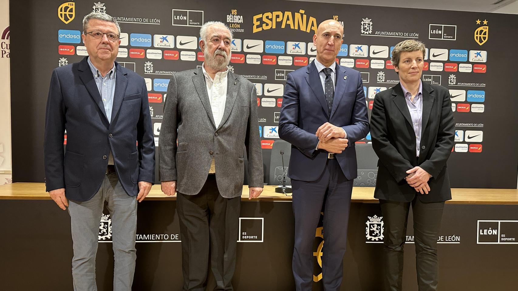 Presentación del España-Bélgica de baloncesto que se jugará en 2025 en León