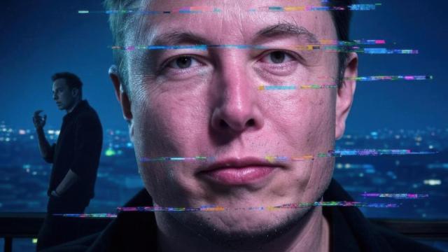 Elon Musk, actual propietario de X (anteriormente Twitter) en una imagen generada por Grok