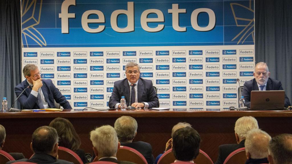 Javier de Antonio interviniendo en las 47ª Asamblea General de Fedeto.