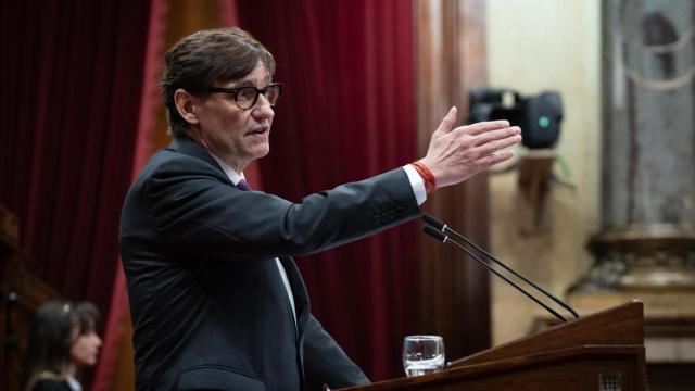 Salvador Illa, en el Parlamento de Cataluña.