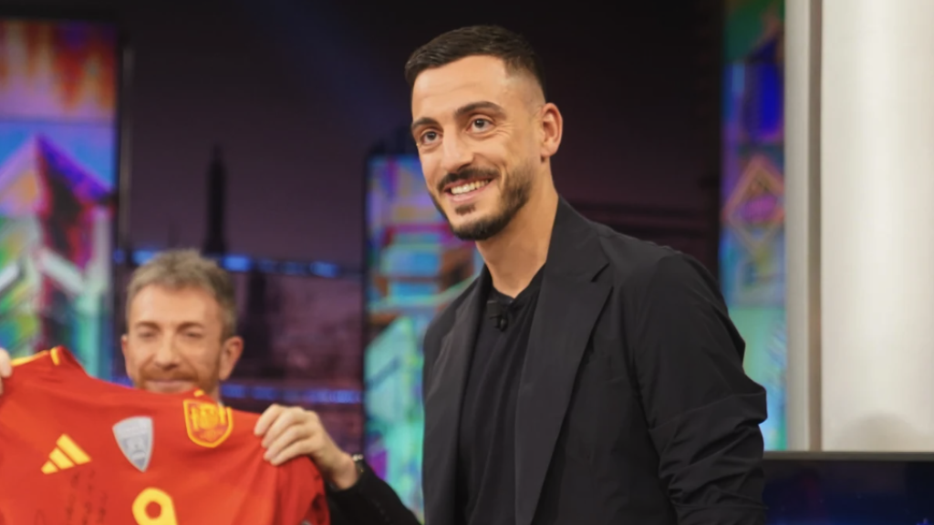 Joselu, durante su entrevista en 'El Hormiguero'