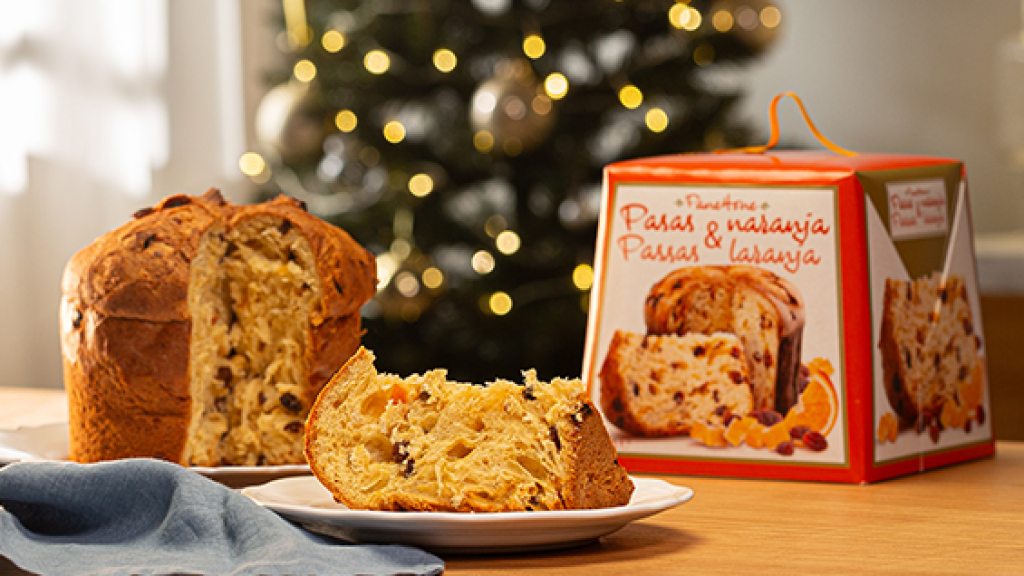 Panettone con pasas y naranja