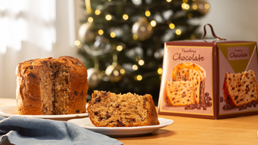 Panettone con pepitas de chocolate