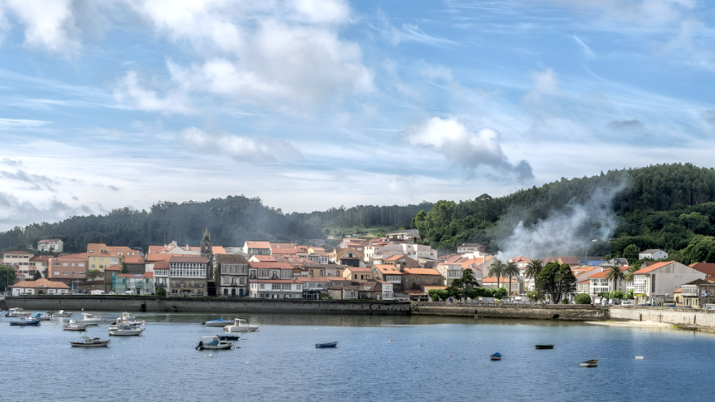 Vista de Corcubión.