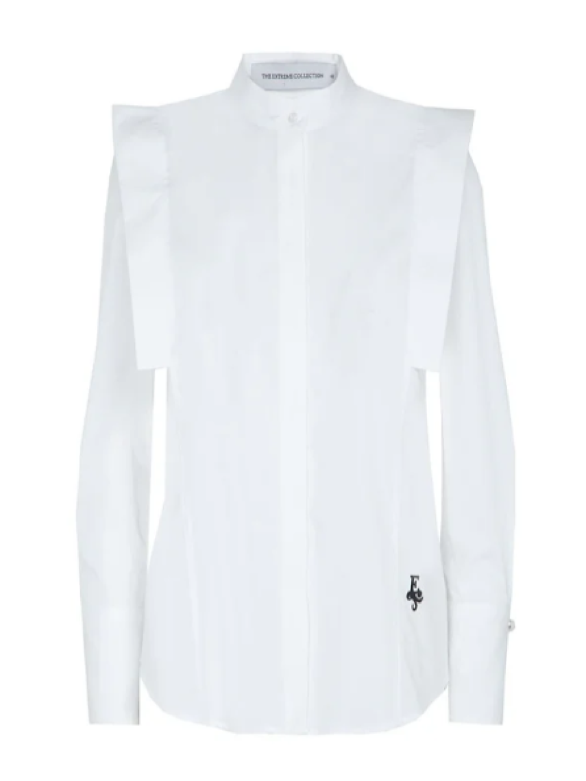 CAMISA BLANCA CUELLO MAO LULU