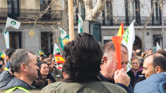 Manifestación de agricultores