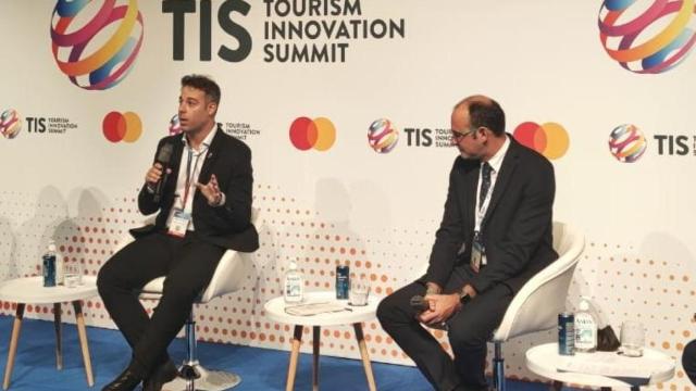 Mario Villar (PSPV-PSOE), en la presentación del sistema de análisis de datos en la Tourism Innovation Summit.