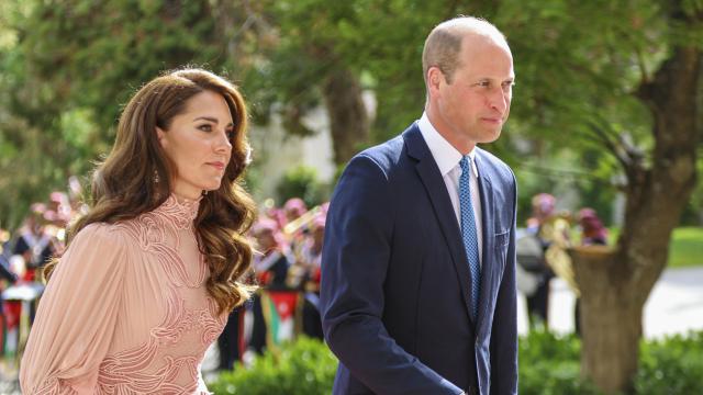 Guillermo y Kate Middleton en una imagen tomada en junio de 2023, en Jordania.