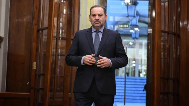 El exministro José Luis Ábalos, el jueves en el Congreso de los Diputados.