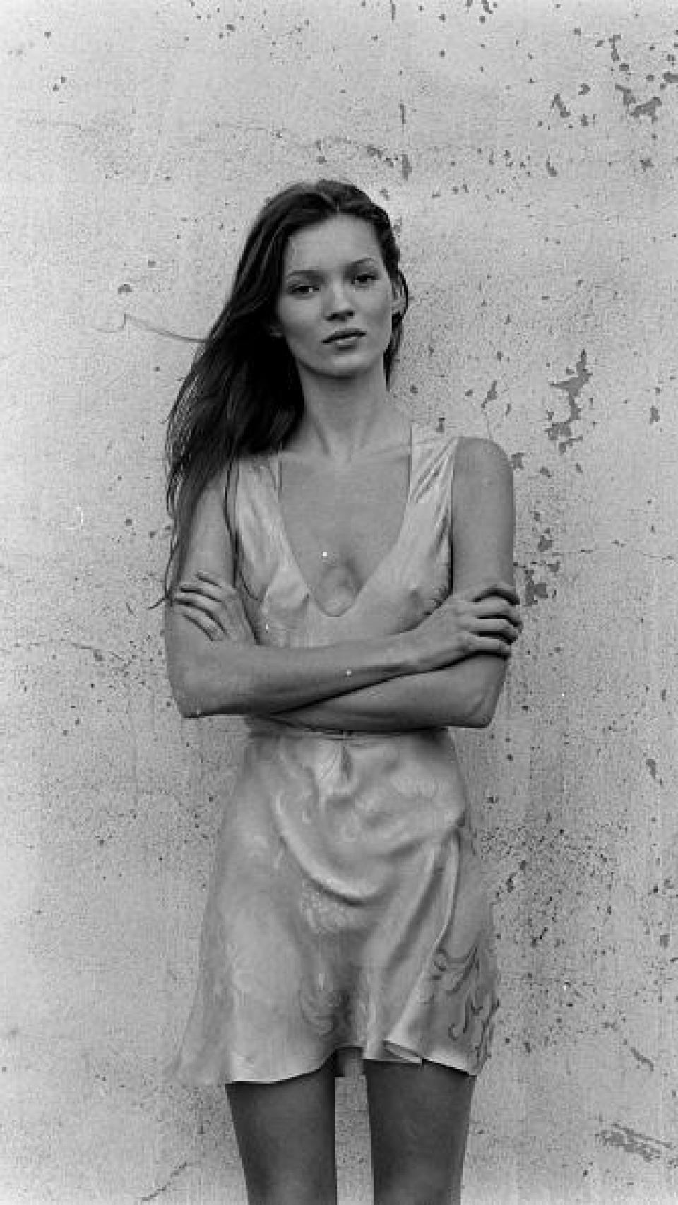 Kate Moss en 1993 para Calvin Klein