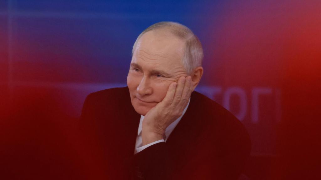 Vladimir Putin este jueves en una rueda de prensa.