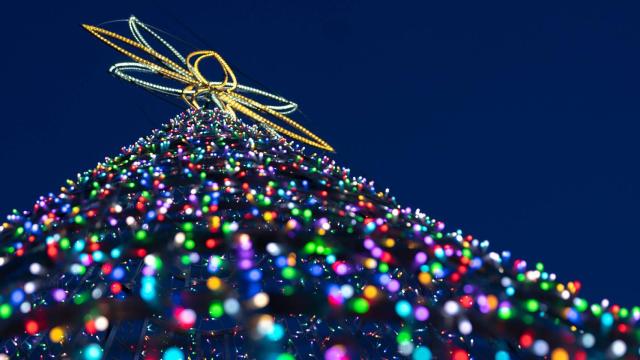 Fotografía de luces navideñas de Carlos Sánchez