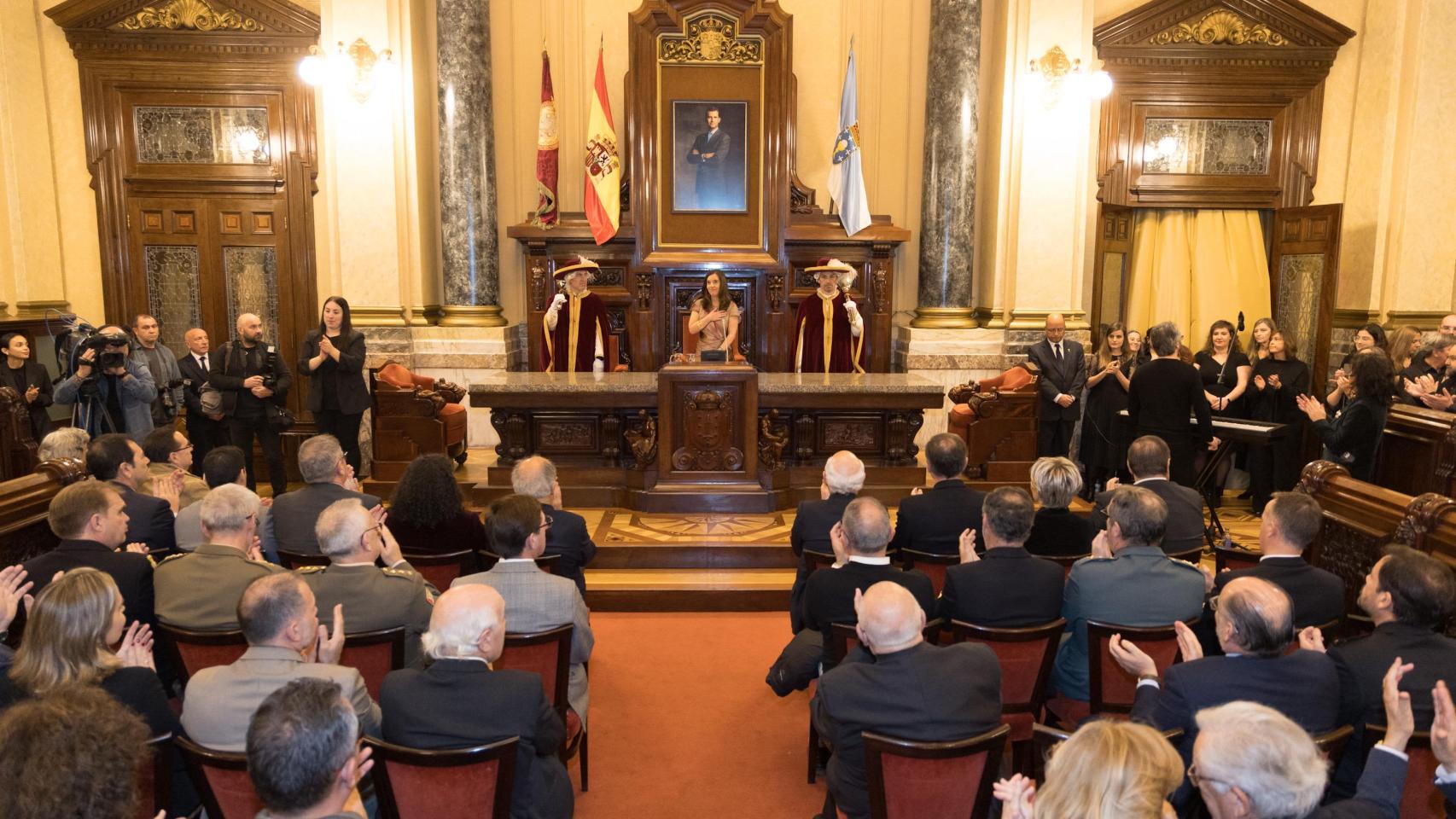 A Coruña realiza su recepción de Navidad con un discurso de ambición y orgullo de ciudad