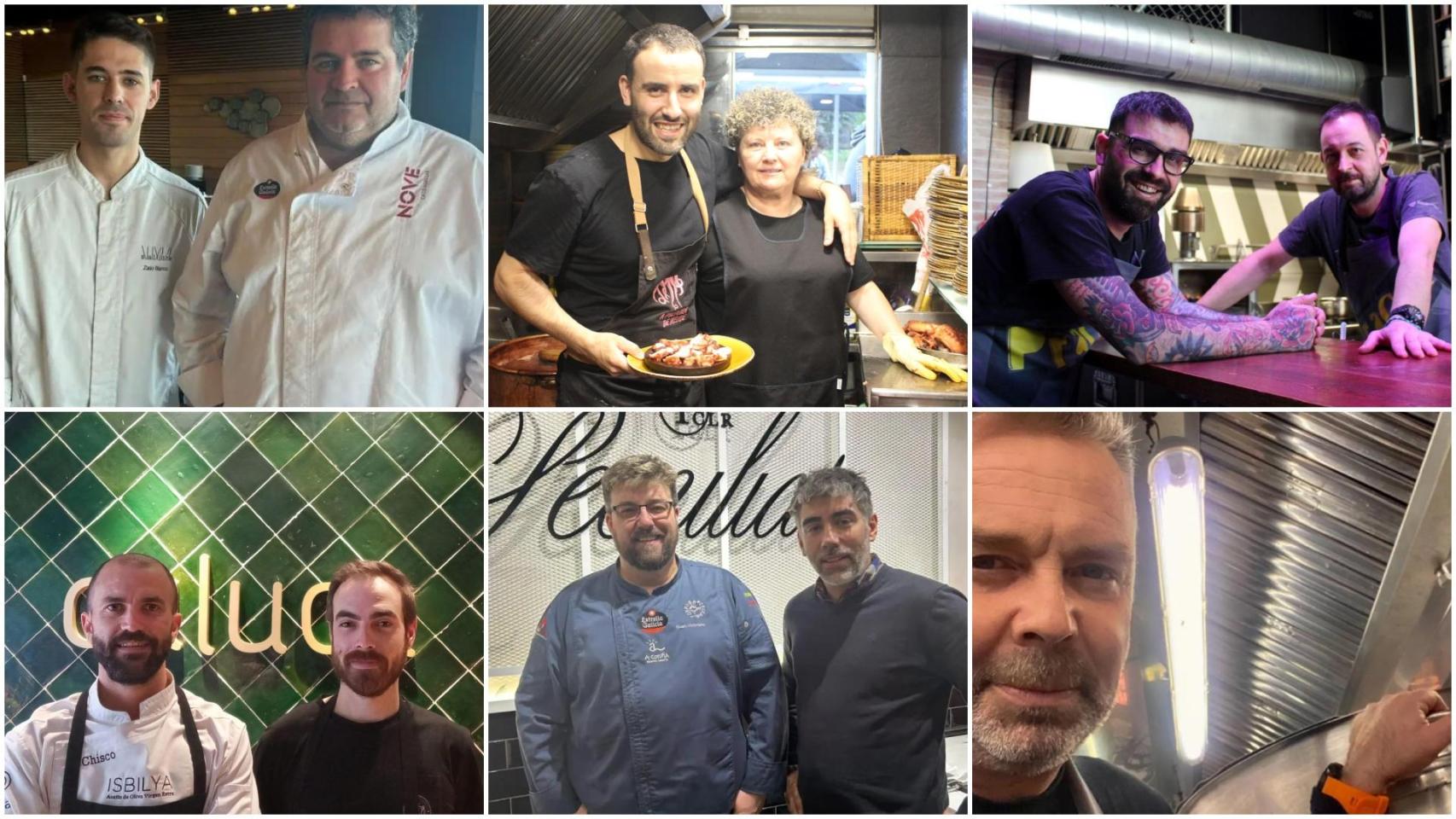 Los chefs detrás del cóctel de Navidad del Concello de A Coruña