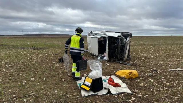 Imagen de una ambulancia medicalizada de Sacyl