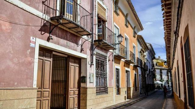 La calle Mayor de Cehegín.