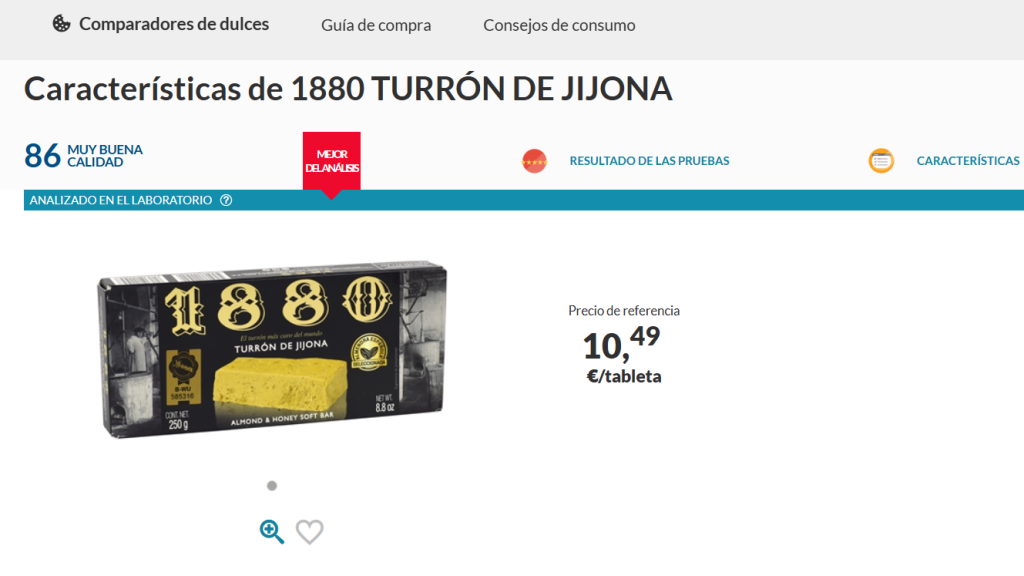 Turrón de Jijona.