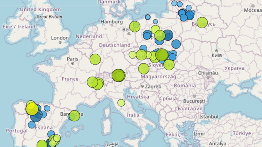 Mapa de LIFE NEXUS