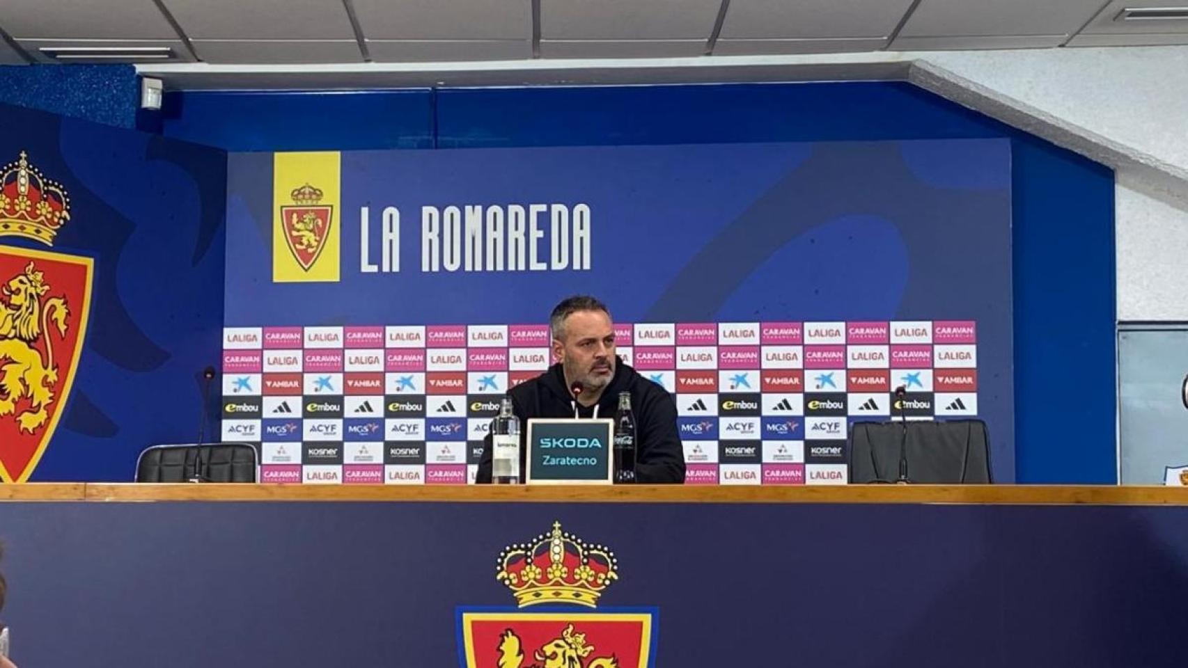 David Navarro en rueda de prensa.