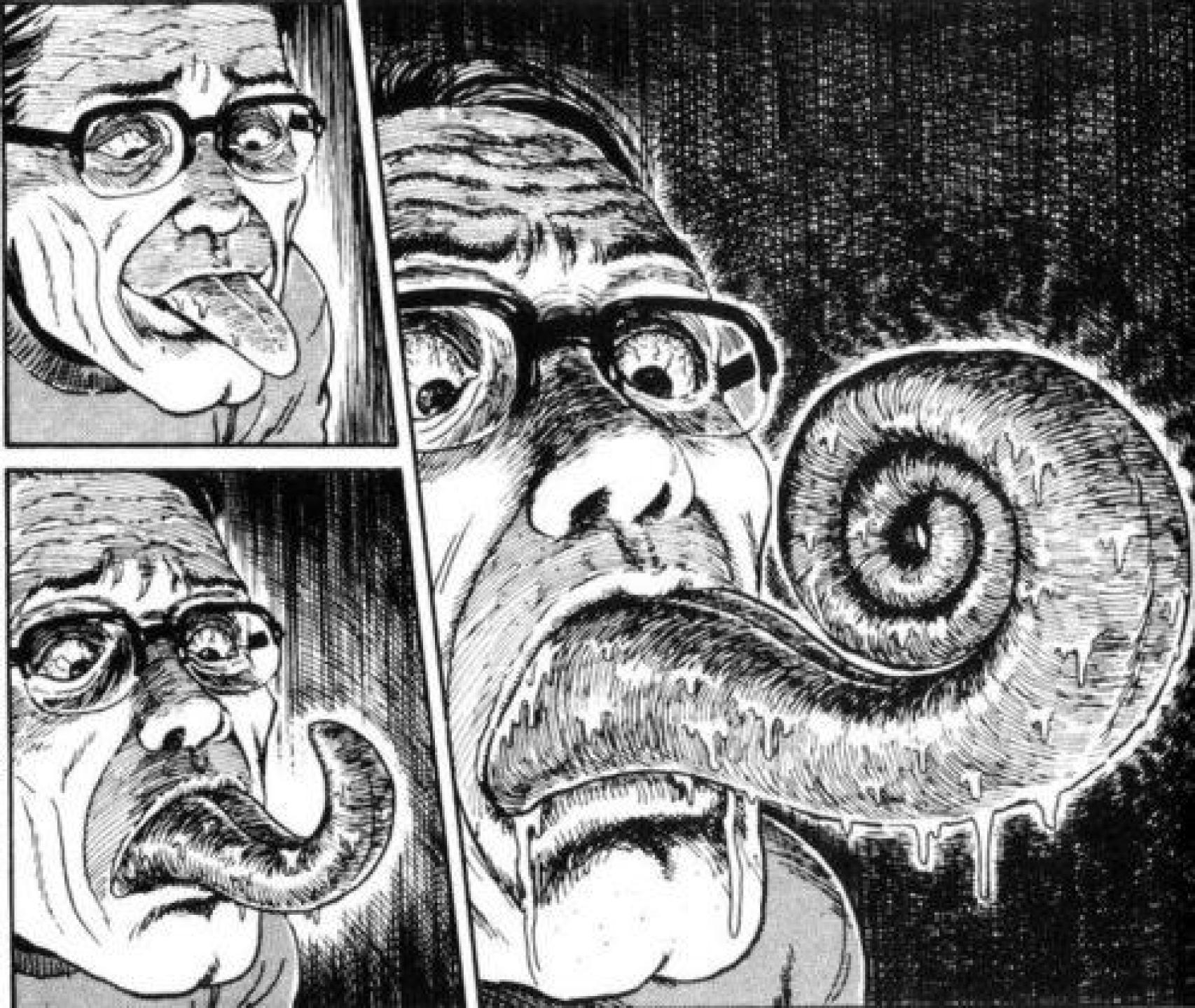 Viñeta de Uzumaki integral, de Junji Ito.